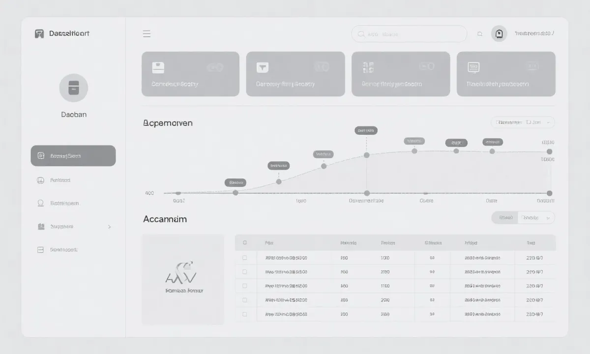 信息归档与时间轴的中立界面线框示意